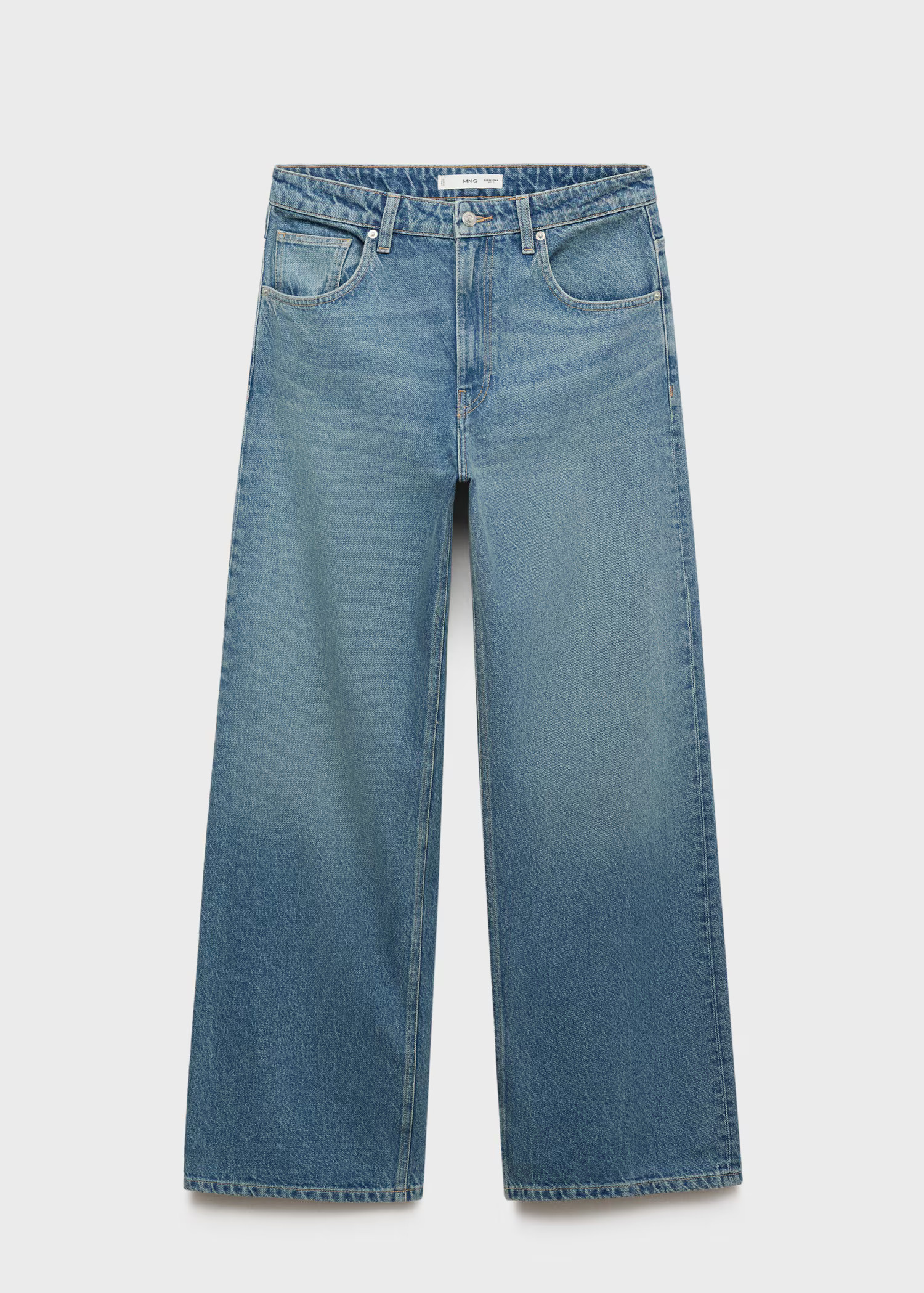 Mid-rise straight jeans - Women | MANGO United Kingdom | MANGO (UK)