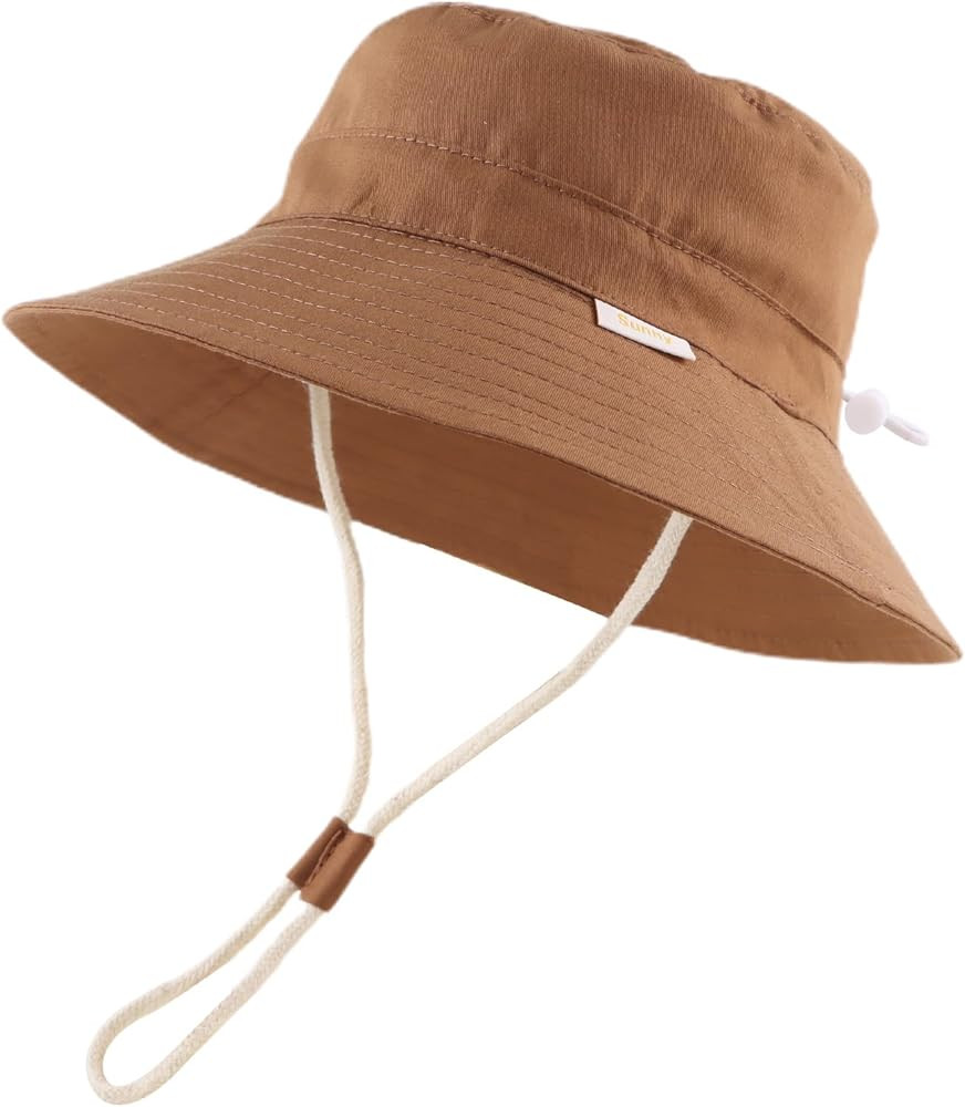 Bamery Baby Toddler Girls Bucket Hat Newborn Sun Hats for Boys Classic Infant Summer UV Protectio... | Amazon (US)