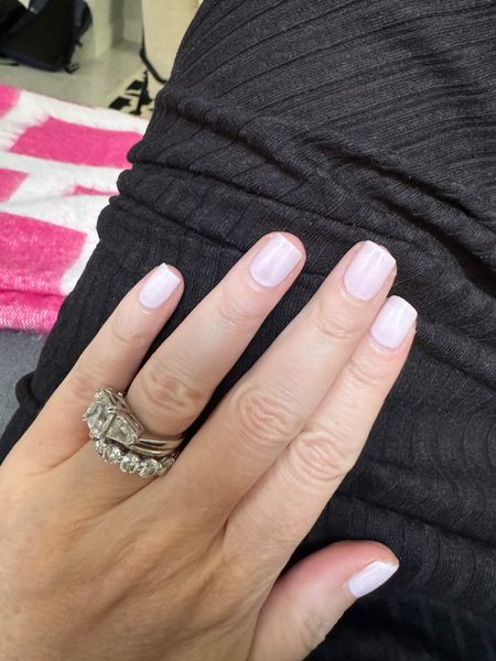 Summer nails 
Essie Marshmallow + Vanity Fairest

#naturalnails #essie #summernails

#LTKBeauty #LTKStyleTip #LTKOver40