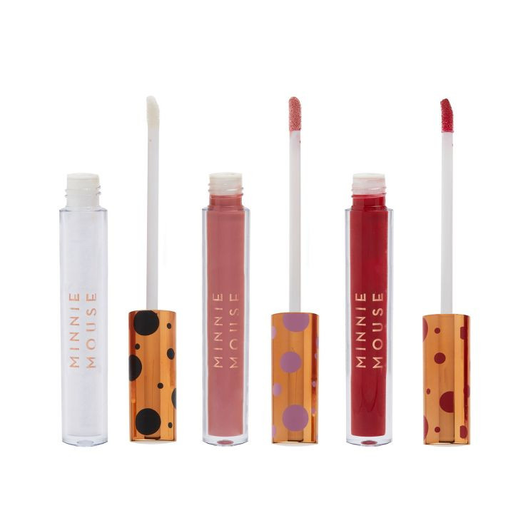 Disney’s Minnie Mouse x Makeup Revolution Lipgloss - 0.11 fl. oz/3ct | Target