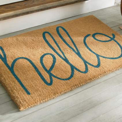 Hello Coir Door Mat | Grandin Road