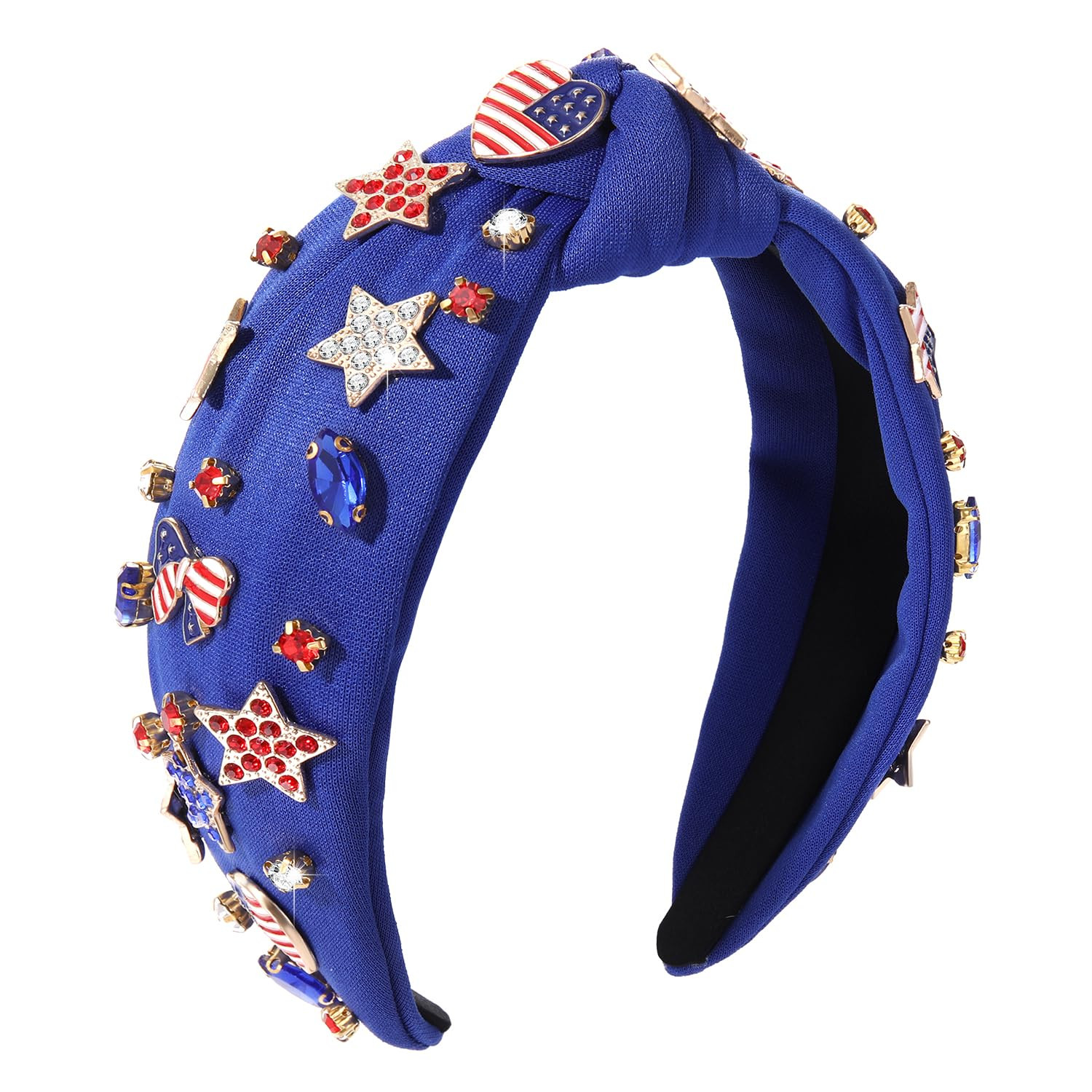 4 th of July Headband for Women American Flag Knottted Headband Star USA Charm Fourth of July Pat... | Amazon (US)