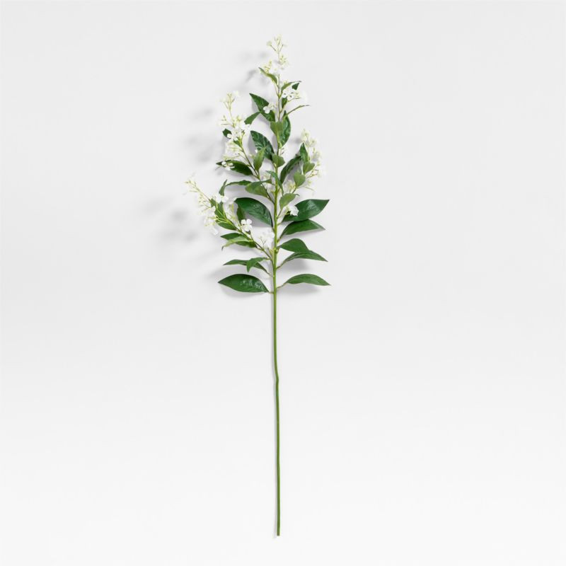 Faux White Cardamine Stem 49" | Crate & Barrel | Crate & Barrel