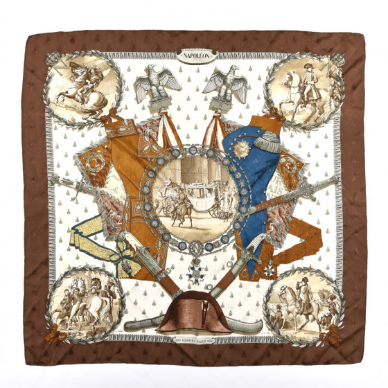 HERMES Silk Napoleon Scarf 90 | Fashionphile