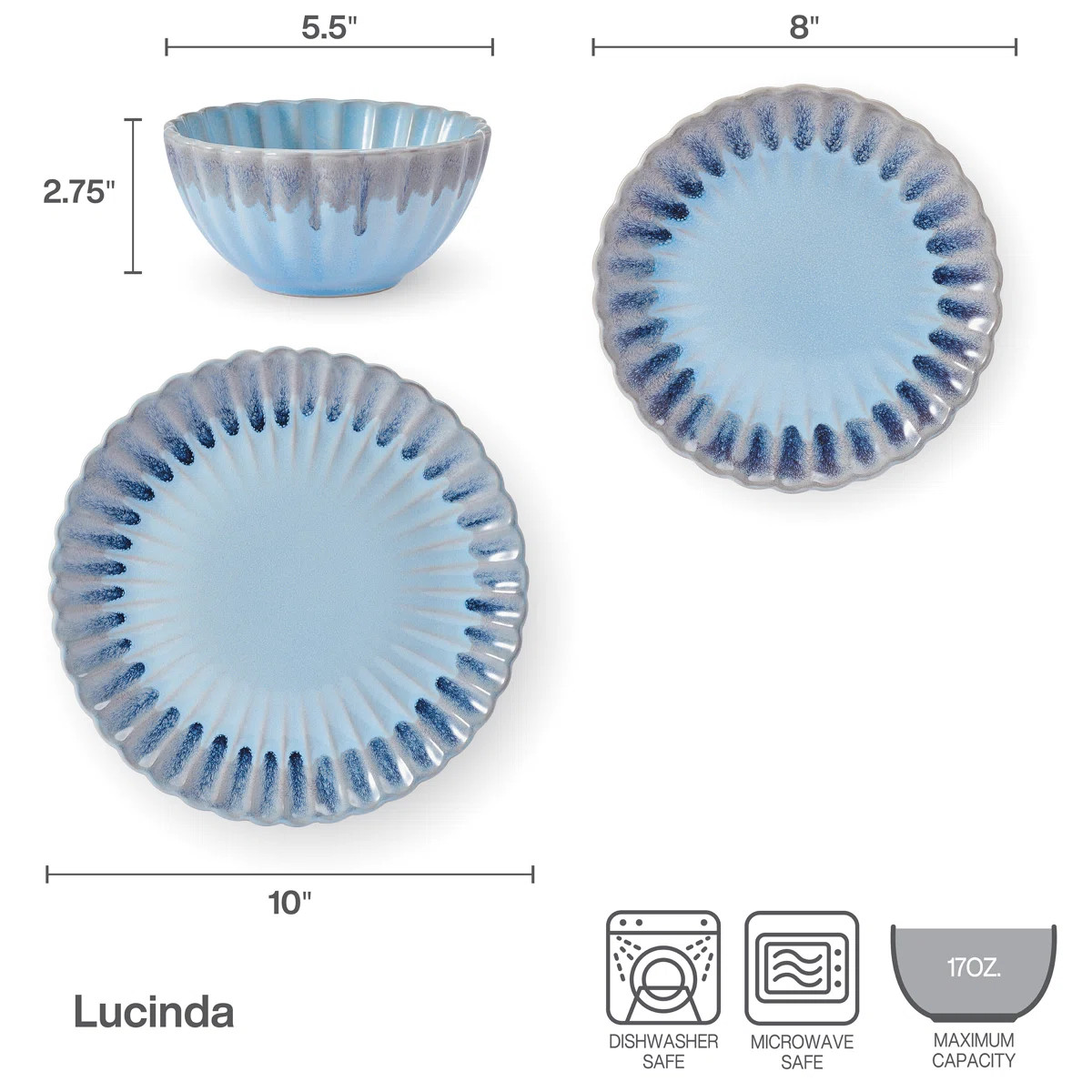 Pfaltzgraff Lucinda 12-Piece Dinnerware Set, Service For 4 | Wayfair North America