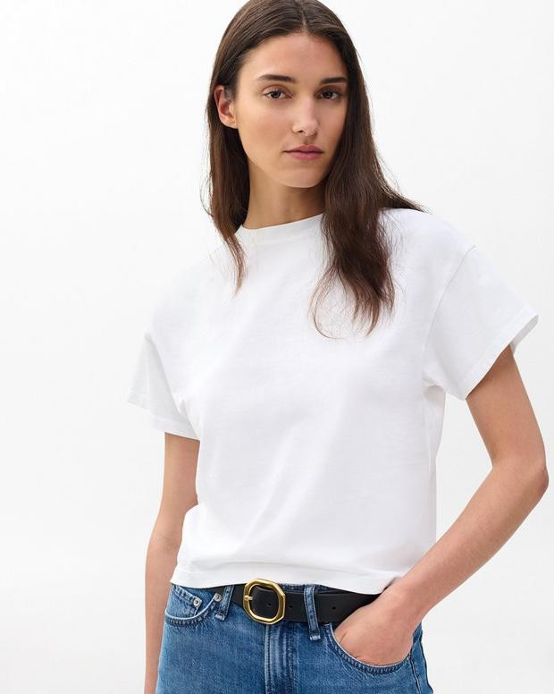 Kelly Boxy Cotton Tee | rag & bone