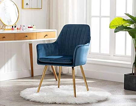 Artechworks Velvet Modern Living Dining Room Arm Chair for Home Office Club Leisure Guest Lounge ... | Amazon (US)