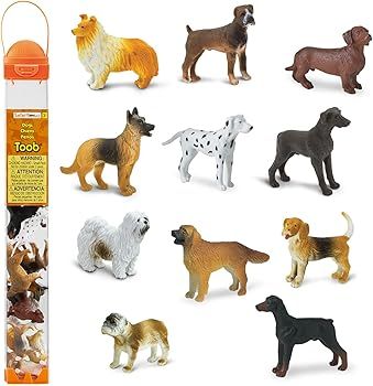 Safari Ltd. Dogs Toob - Mini Figurines: Dachshund, Dalmatian, Retriever, Sheepdog, Collie, Shephe... | Amazon (US)
