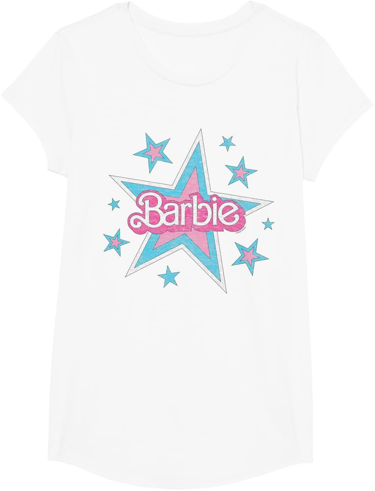 Barbie - Vintage Logo with Stars T-Shirt | Amazon (US)