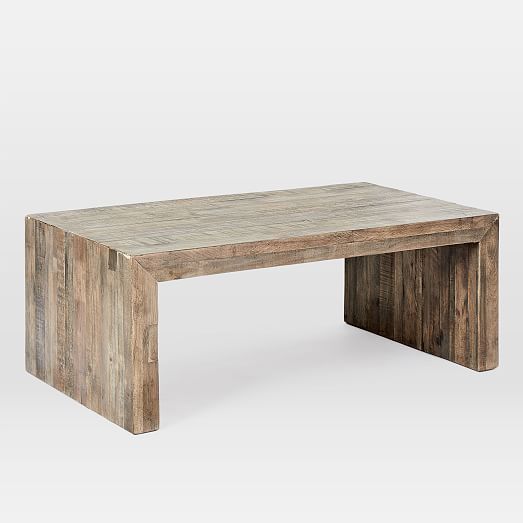 Emmerson® Reclaimed Wood Coffee Table - Stone Gray | West Elm (US)