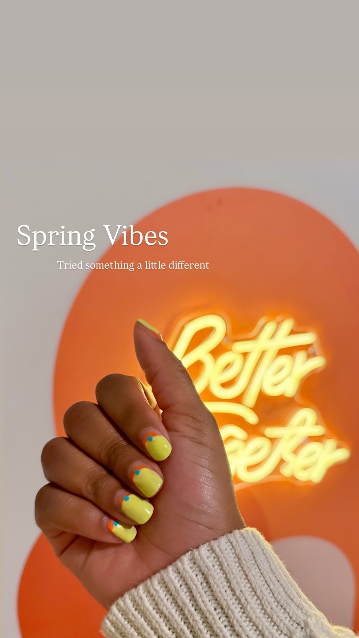 Spring Vibes 🌼  Tried something a little different! 

#gelpolish #gelnails

#LTKBeauty #LTKselfcare
