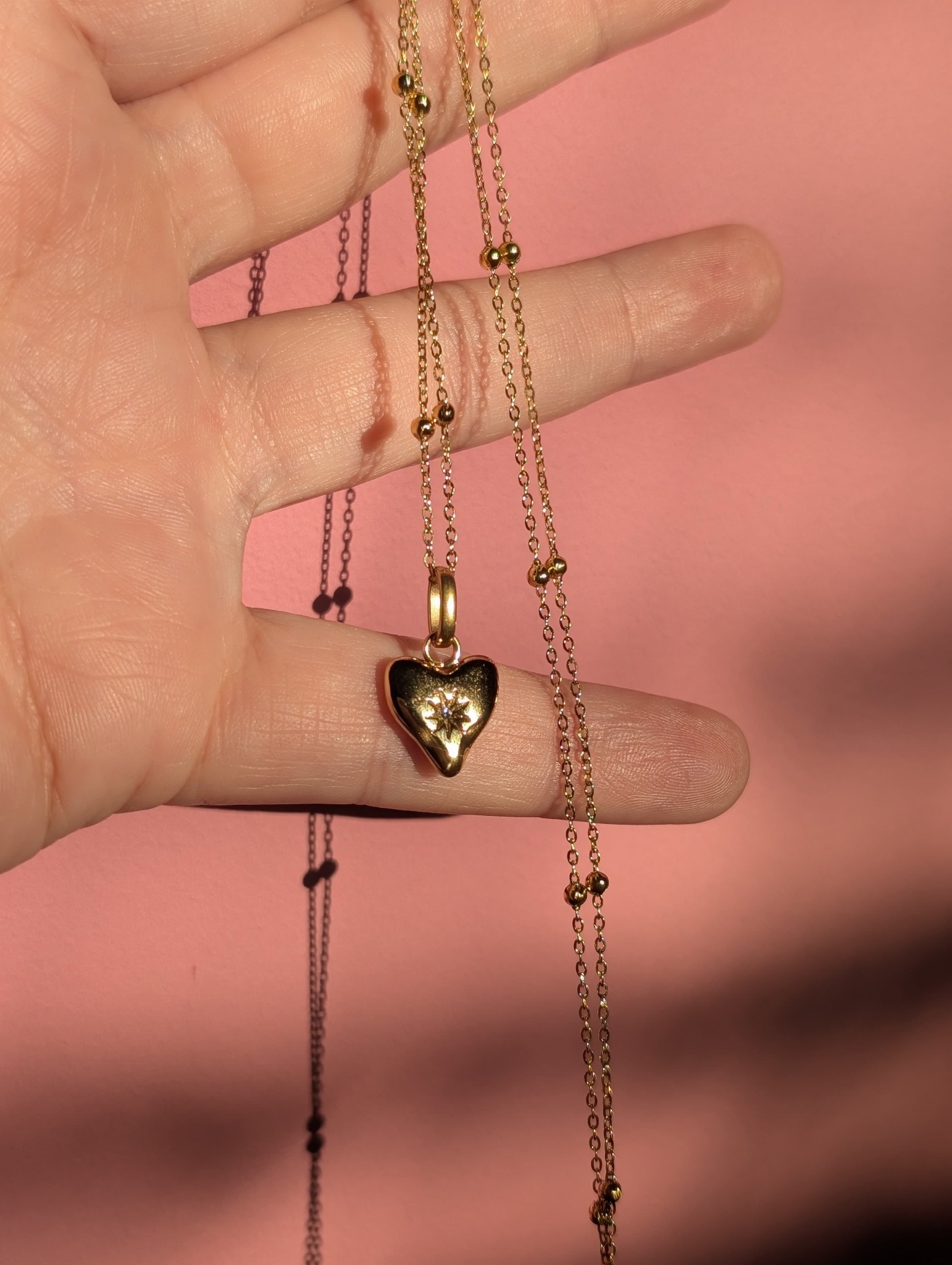 The most perfect molten gold heart charm pendant necklace.

Abbott Lyon Rixo Anthropologie ASOS Astrid Miyu Daisy Jewellery Necklace Summer Chain

#LTKsummer #LTKeurope #LTKgiftguide
