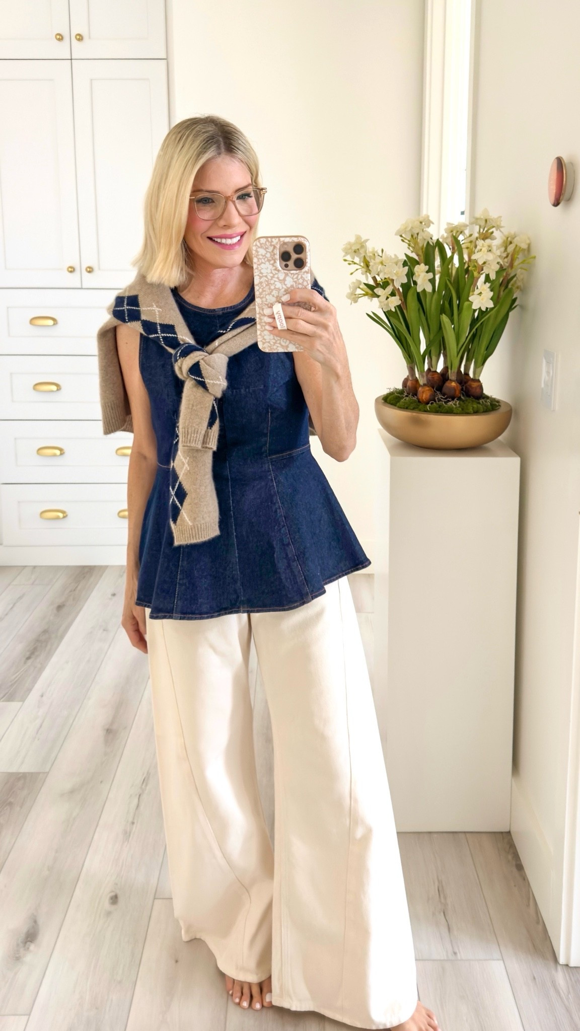 My natural tone wide leg jeans are my go-to for comfort. Size down as they run large. I’m also wearing a size petite because they run long and I’m 5’4. 

This peplum top from Old Navy is sold out so I’ve linked a few similar tops.

#LTKootd