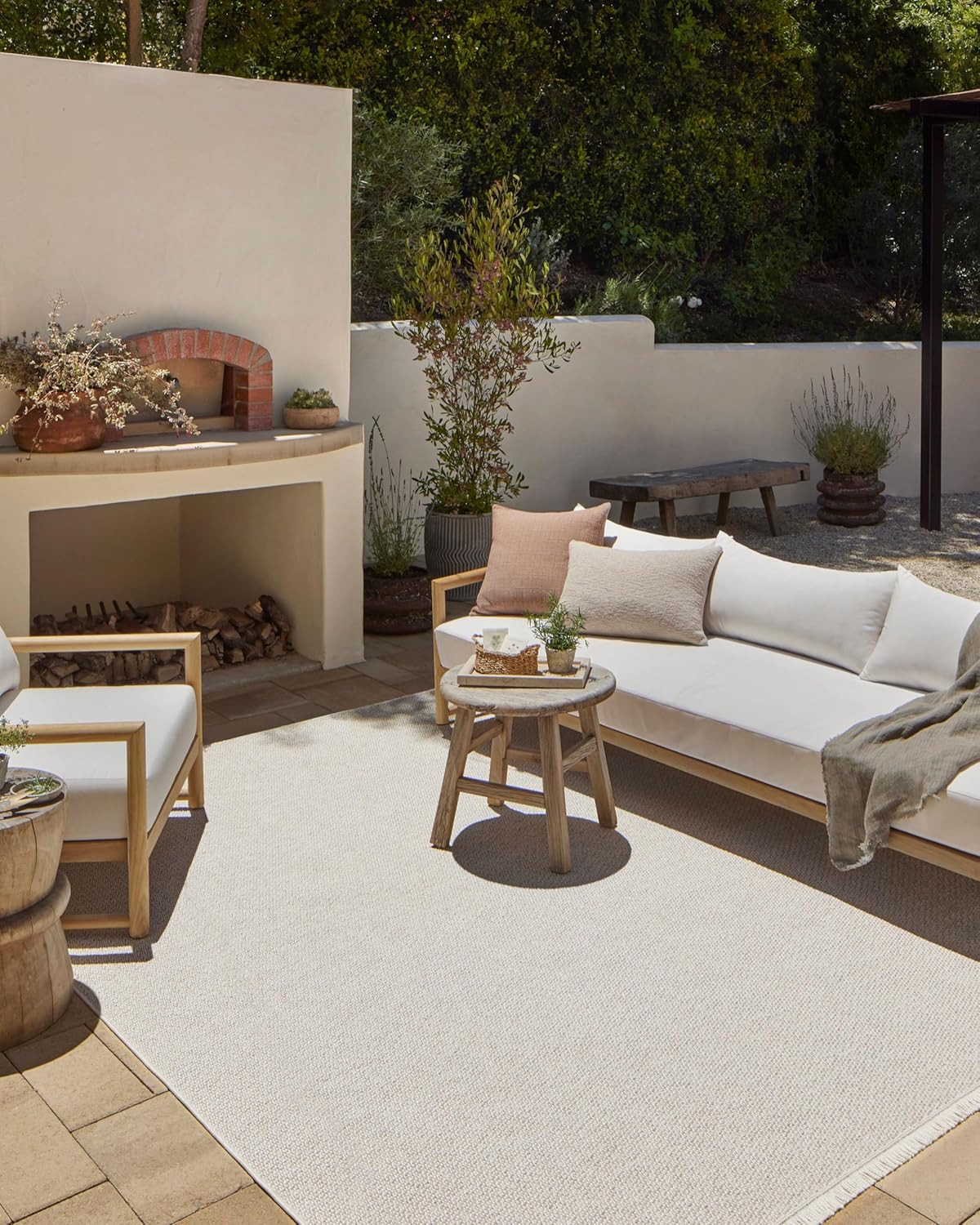 Loloi Amber Lewis Malibu Collection MAB-01 Ivory/Dove 8'-10" x 12'-2" Area Rug | Amazon (US)