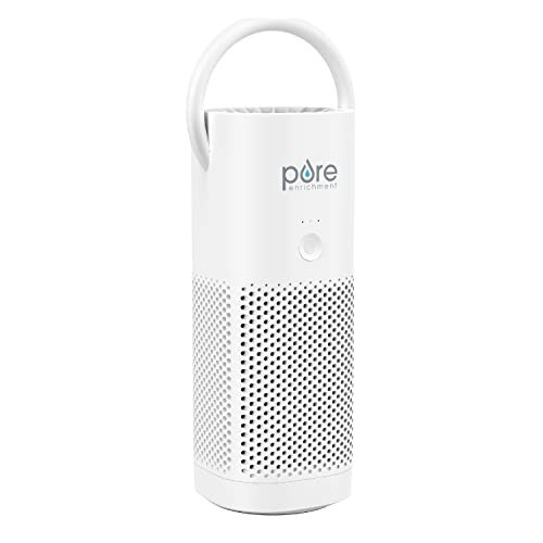 Pure Enrichment PureZone Mini Portable Air Purifier - Cordless True HEPA Filter Cleans Air & Eliminates 99.97% of Dust, Odors, & Allergens Close to You - Cars, School, & Office (White) | Amazon (US)