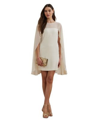 Cape Georgette Cocktail Dress | Bloomingdale's (US)
