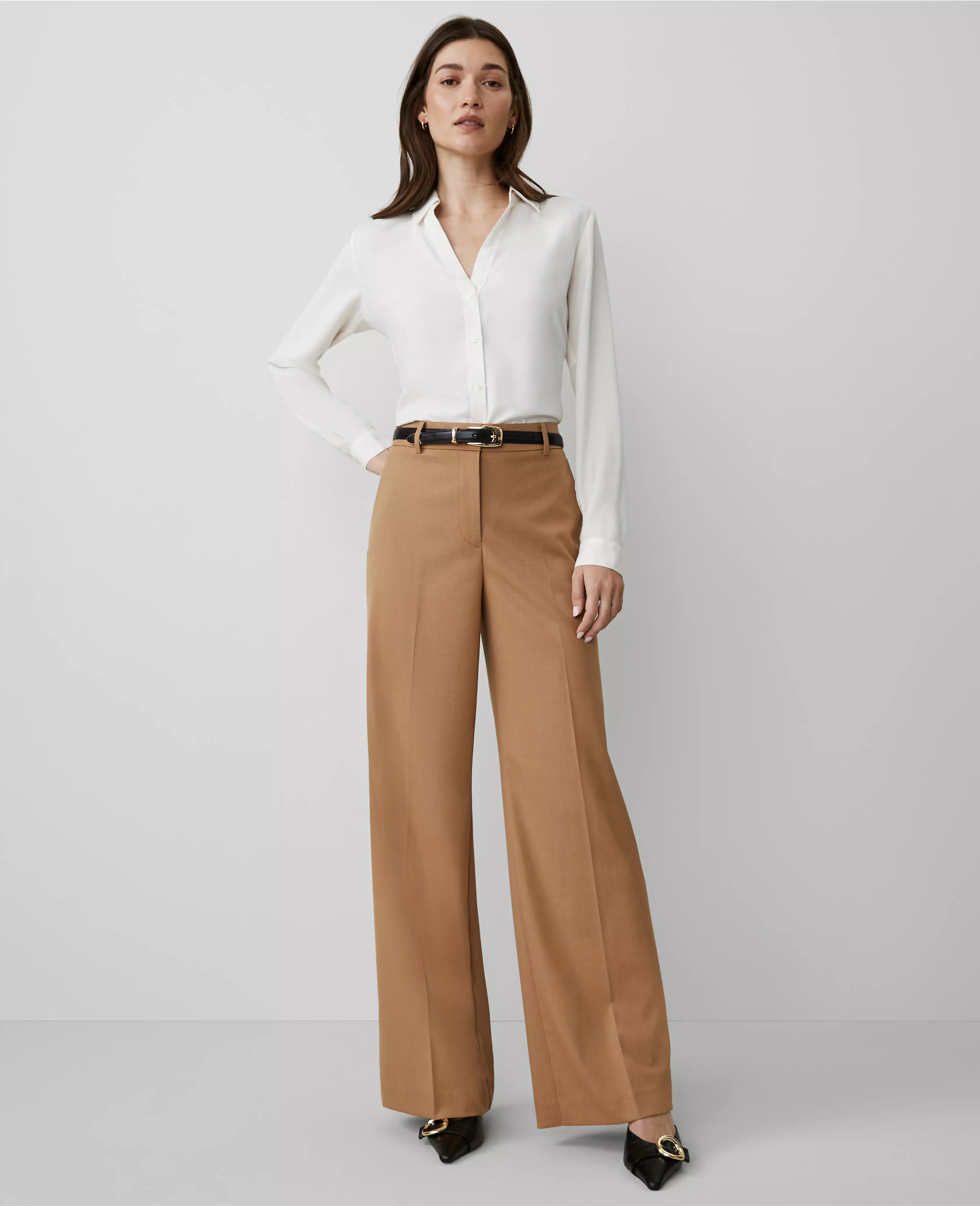 The Wide-Leg Pant in Seasonless Stretch | Ann Taylor