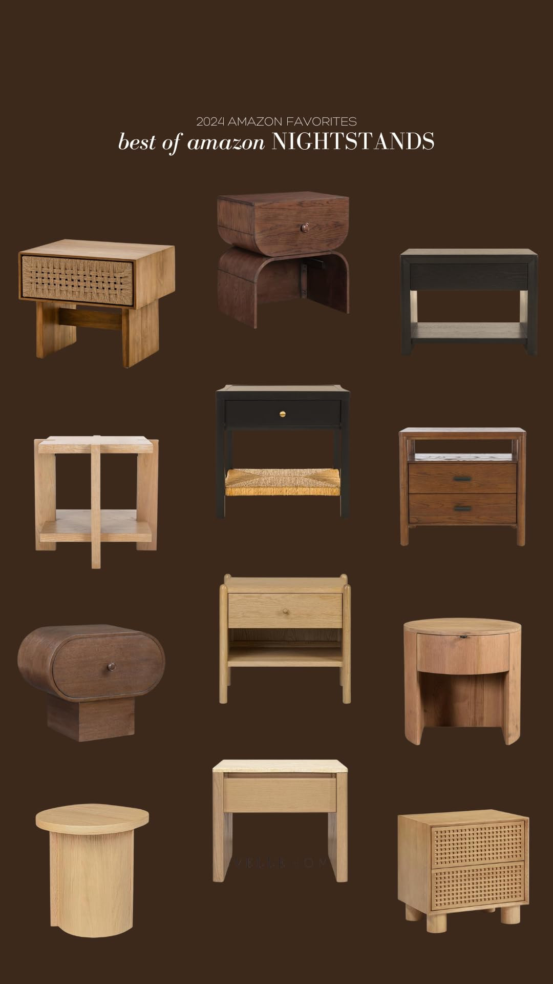 SAFAVIEH Couture Collection Shanti Natural 1-Drawer Nightstand (Fully Assembled) | Amazon (US)