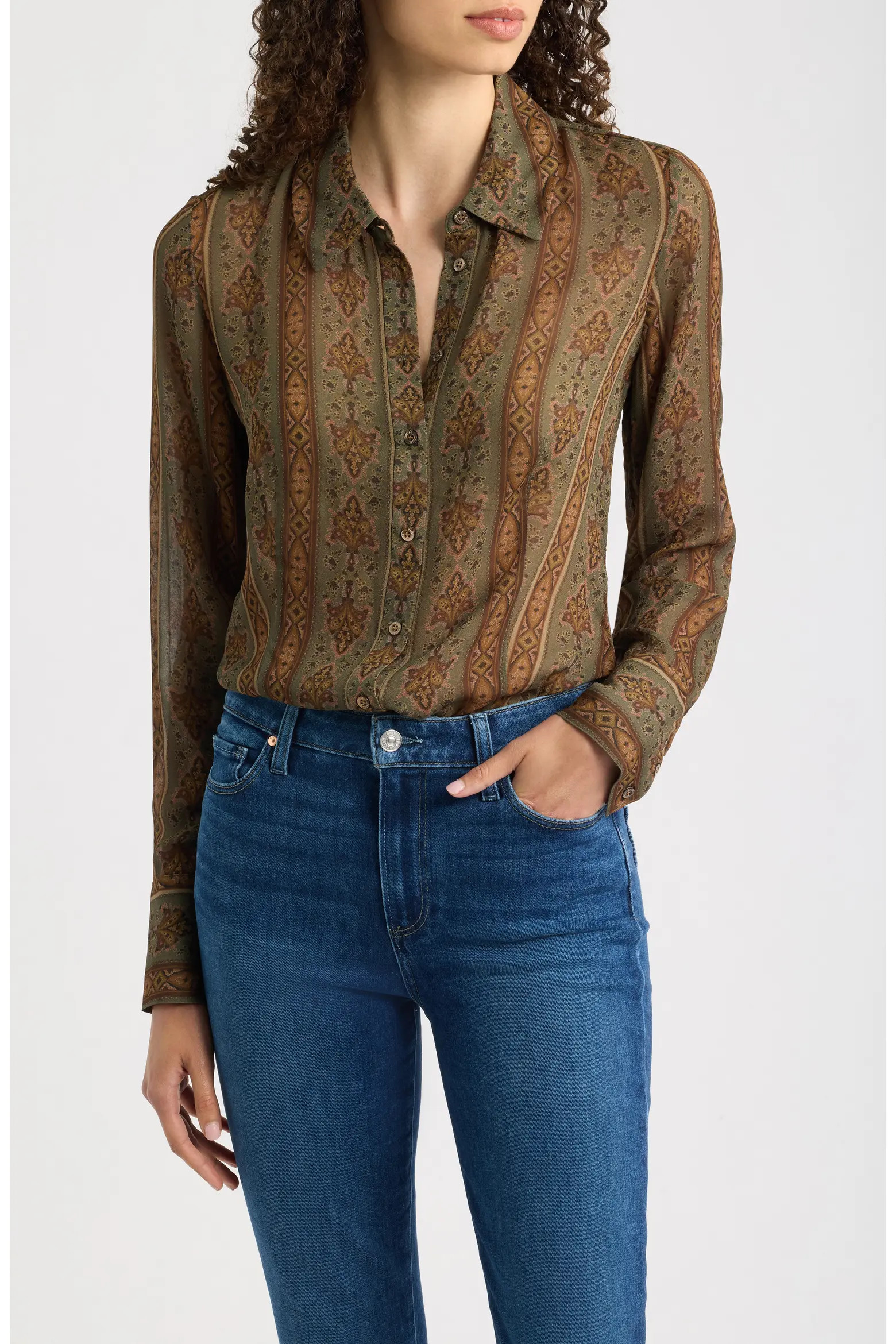 Desano Paisley Button-Up Shirt (Women) | Nordstrom | Nordstrom