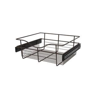 Rev-A-Shelf 7 in. H x 18 in. W Bronze Steel 1-Drawer Wide Mesh Wire Basket-CB-181607ORB-1 - The H... | The Home Depot