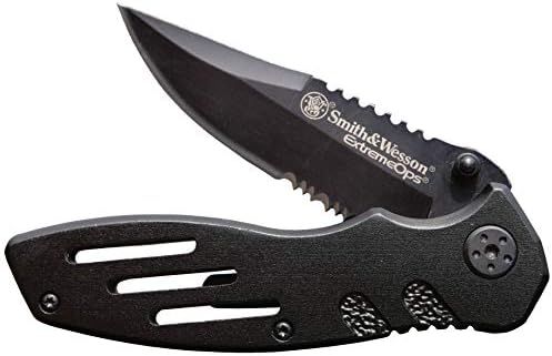Amazon.com : Smith & Wesson Extreme Ops SWA24S 7.1in S.S. Folding Knife with 3.1in Serrated Clip ... | Amazon (US)