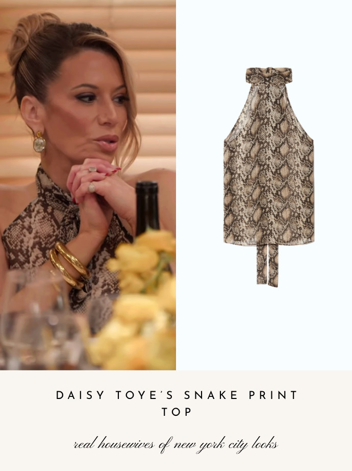 Daisy Toye's Snake Print Top 

 