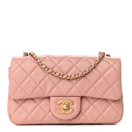 CHANEL

Lambskin Quilted CC Pearl Crush Mini Rectangular Flap Dark Pink | Fashionphile