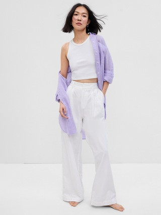 Linen Weekend Tunic Shirt | Gap (CA)