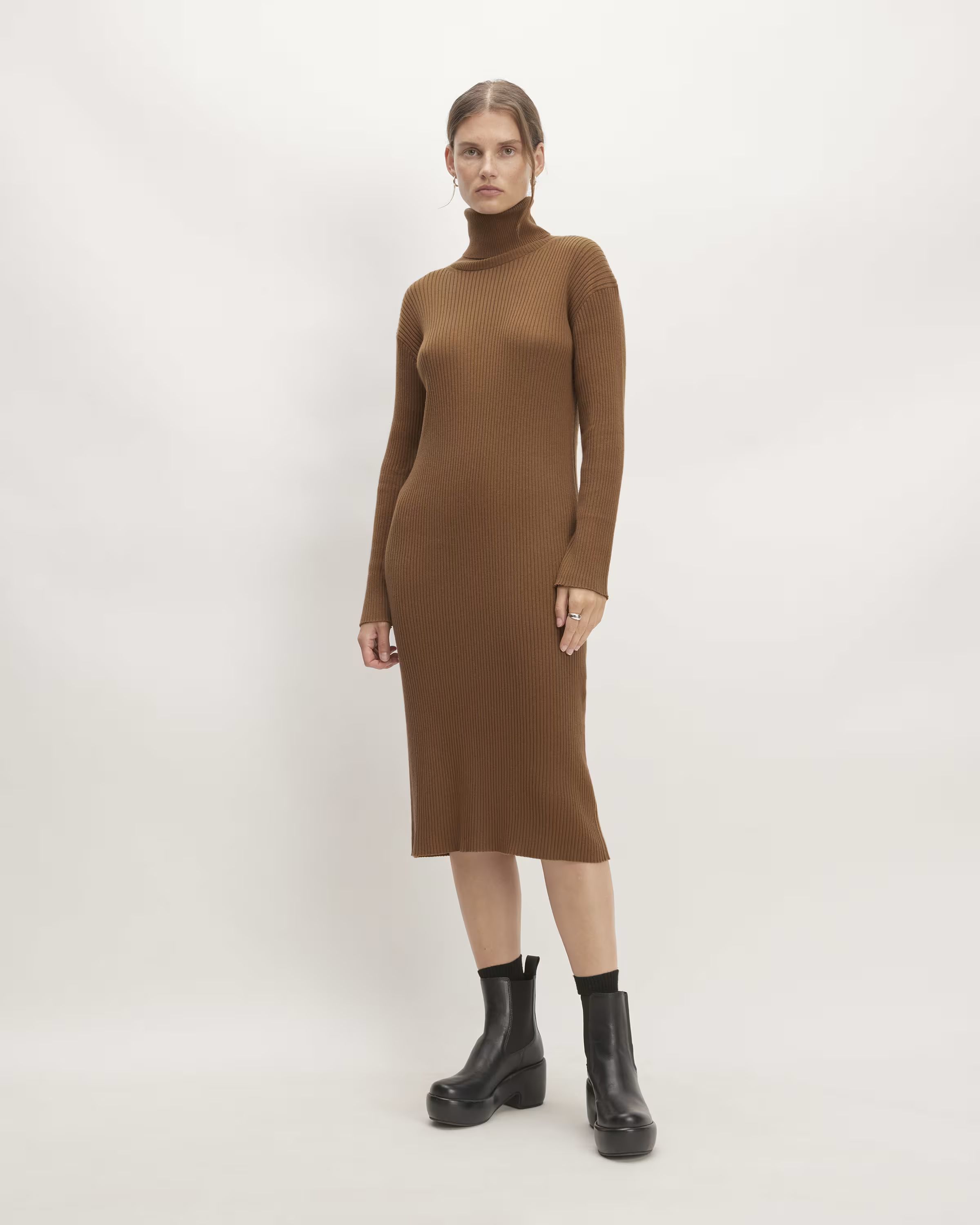 The Cotton-Merino Turtleneck Dress | Everlane