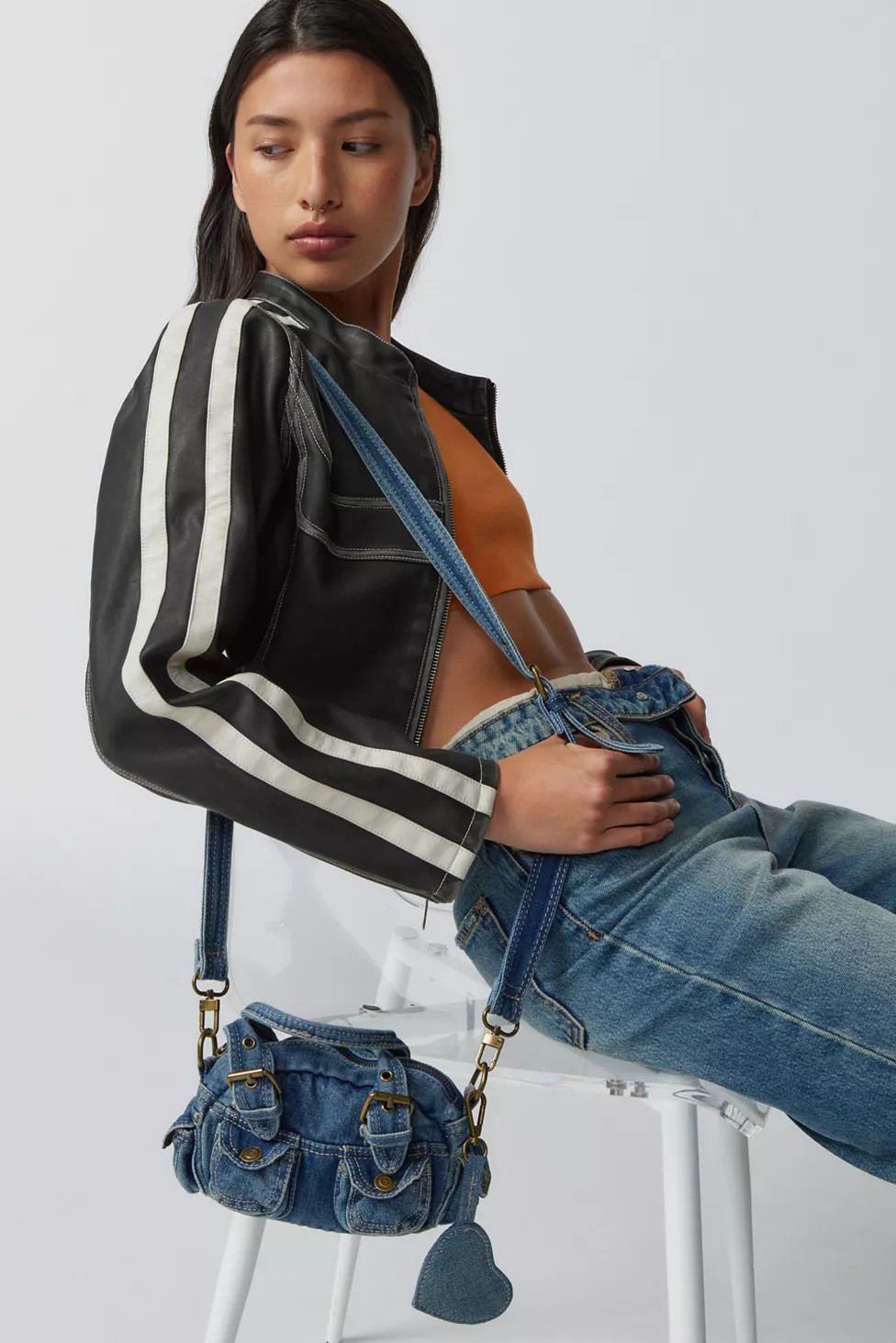BDG Mini Denim Duffle Crossbody Bag | Urban Outfitters (US and RoW)