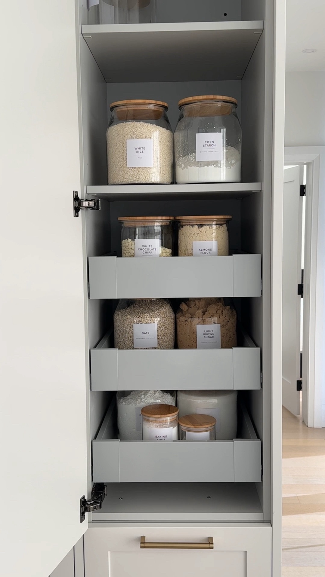 Pantry Organization! The jars are also all from IKEA 🤎🫙

#LTKMostLoved #LTKVideo #LTKhome