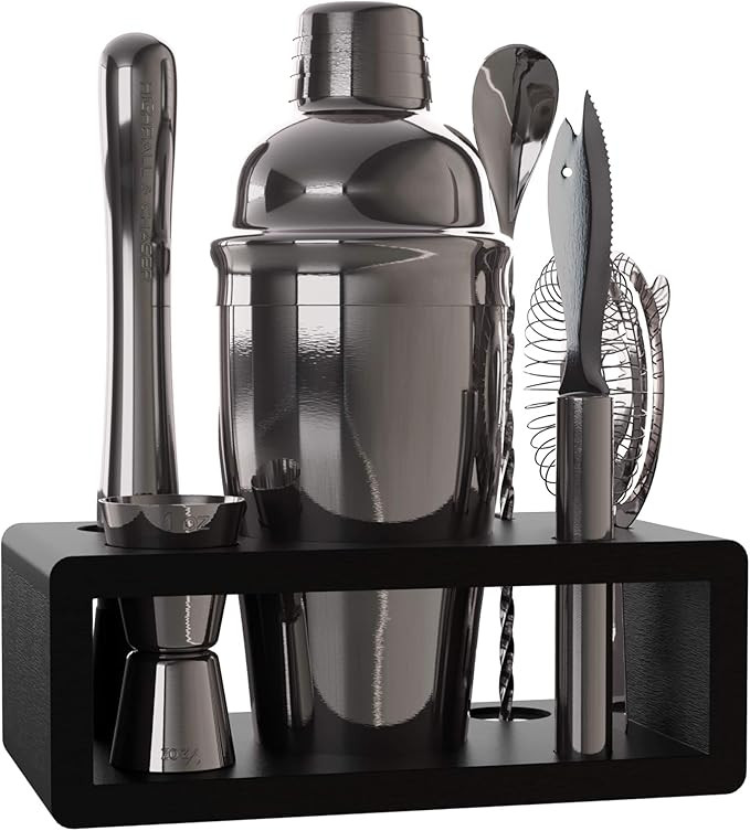 Highball & Chaser Cocktail Shaker Set: Bartender Kit for Home Bar Mixology Cocktail Bar Set Plus ... | Amazon (US)