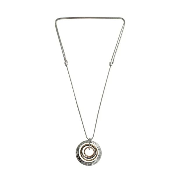 Time And Tru Circle Pendant Necklace | Walmart (US)