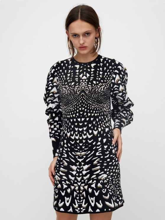 Hayley Menzies Wings Jacquard Mini Dress | Atterley