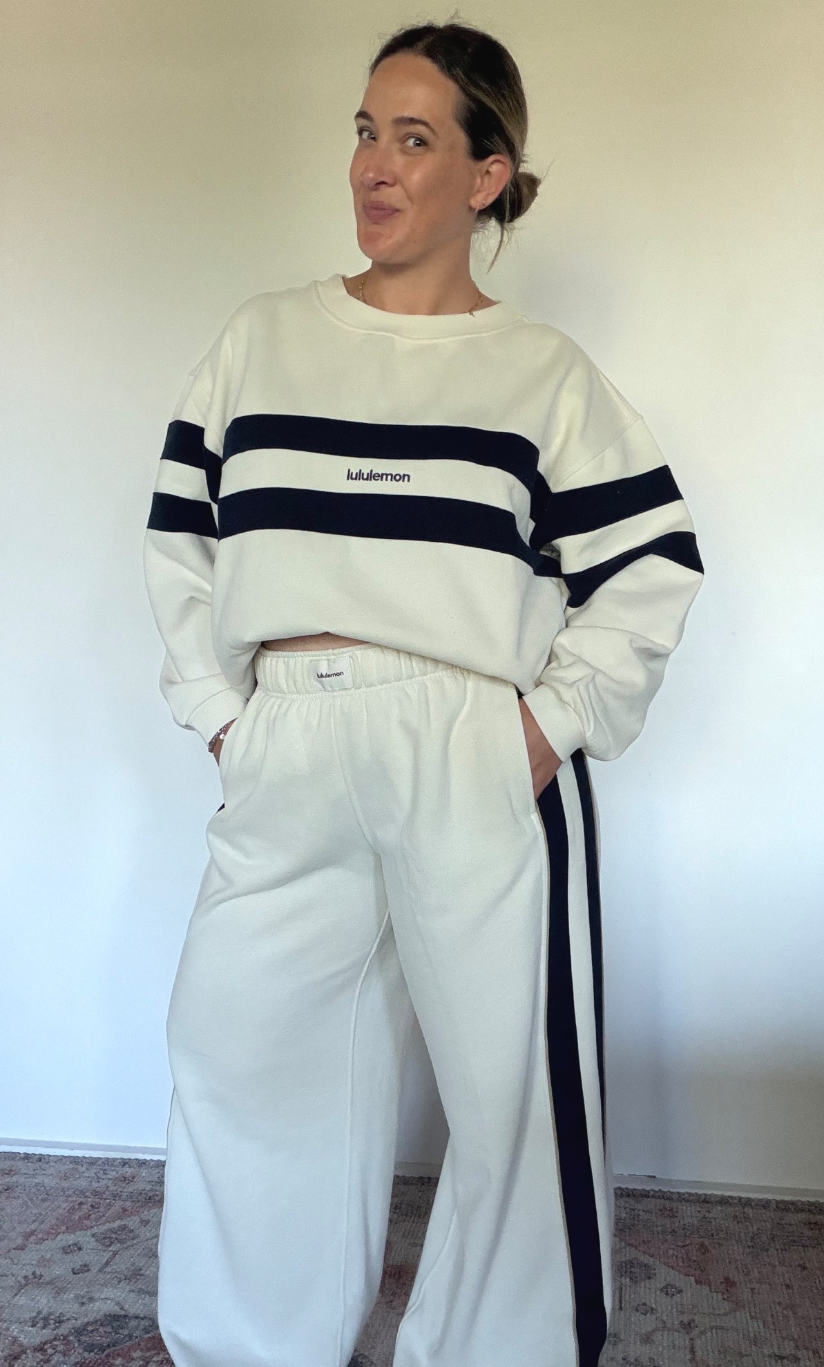 This winter’s must-have made easy by lululemon 😍
This tracksuit is absolutely gorgeous & truly comfy yet gorgeous & practical! 

Sweater- size L
Track pants- size XL 

A D #ltkxlululemon #tracksuit #musthave