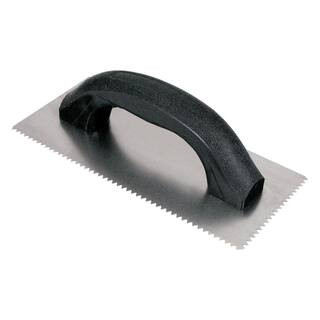 3/16 in. x 5/32 in. V-Notch Economy Flooring Trowel | The Home Depot