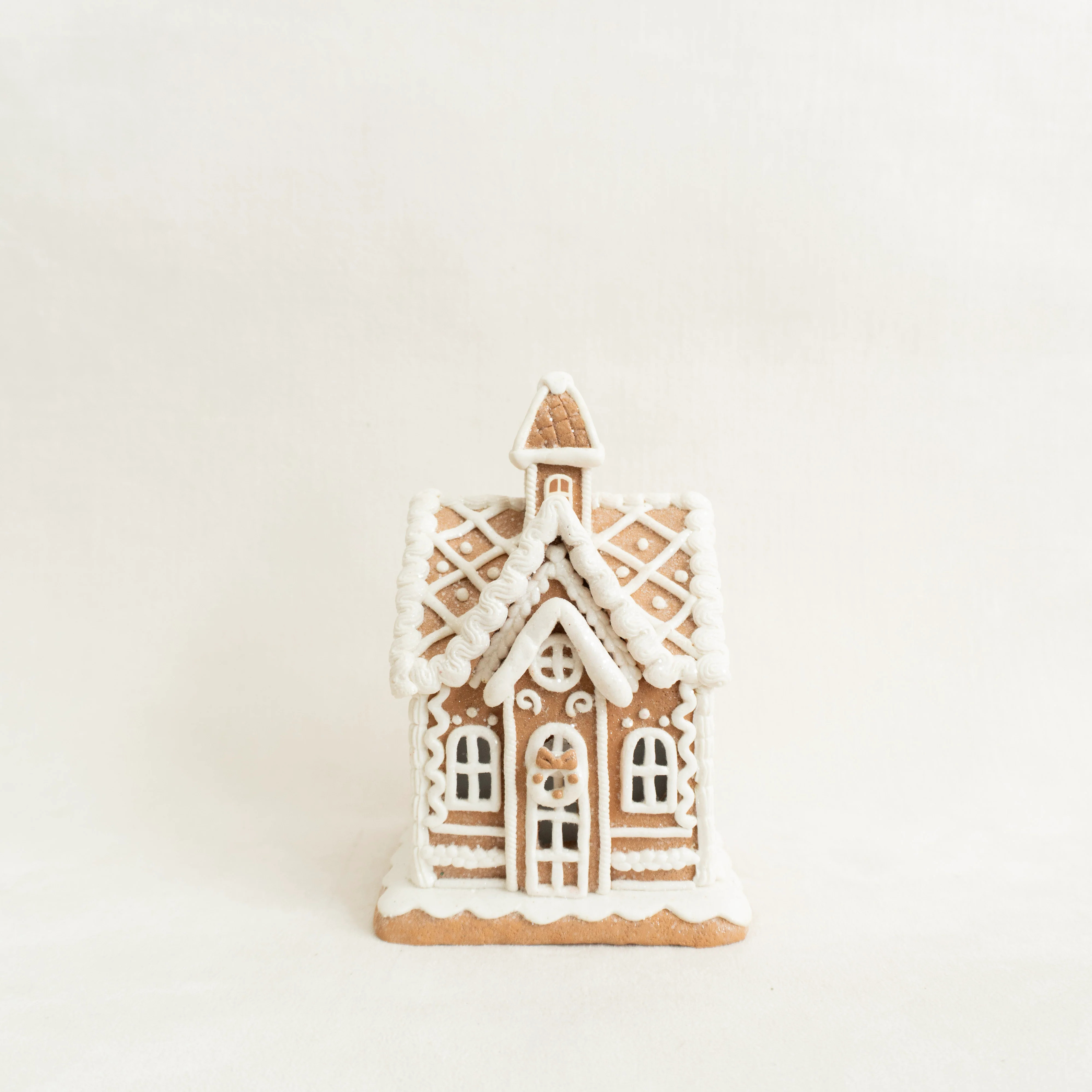 7.75" Lighted Gingerbread House | Eco Chic Home