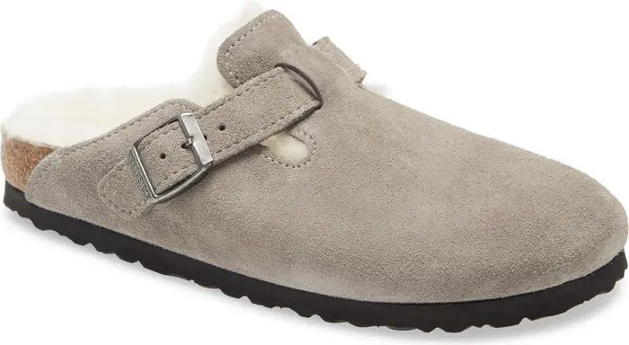 Birkenstock Boston Genuine Shearling Lined Clog | Nordstrom | Nordstrom