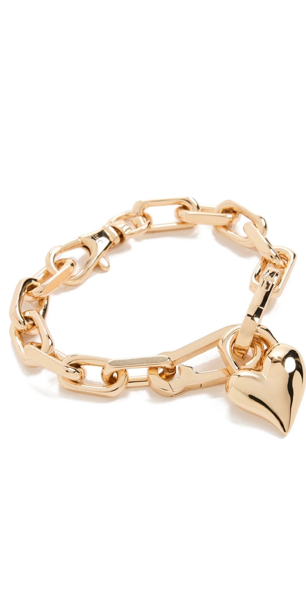 JENNY BIRD Padlock Heart Chain Bracelet High Polish Gold One Size | Shopbop