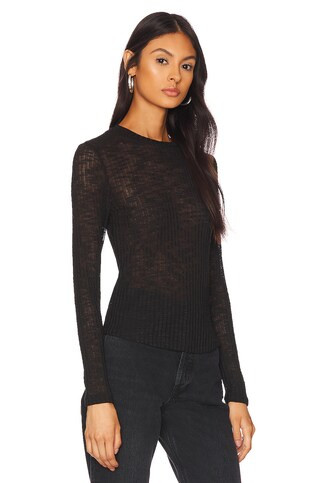 Free People Aura Layering Top in Black from Revolve.com | Revolve Clothing (Global)