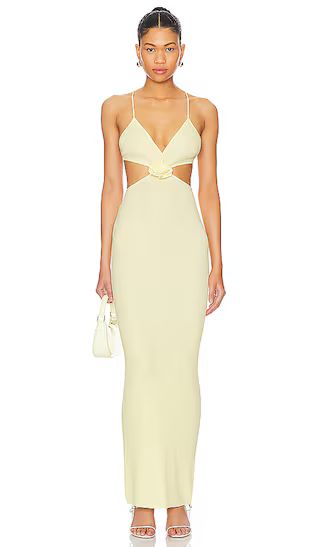 Kacey Maxi Dress in Baby Yellow | Revolve Clothing (Global)