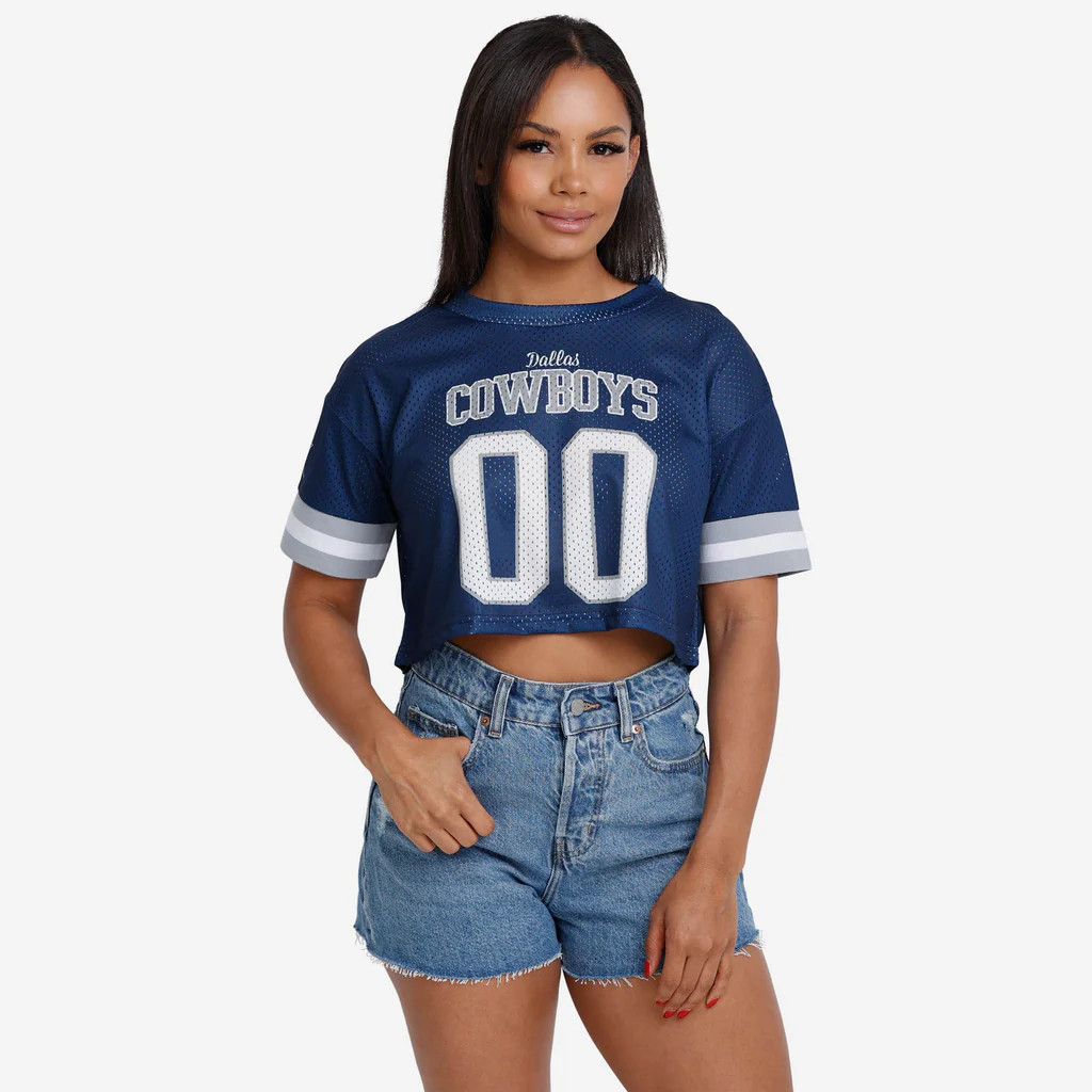 Dallas Cowboys Womens Gameday Mesh Crop Top | FOCO inc