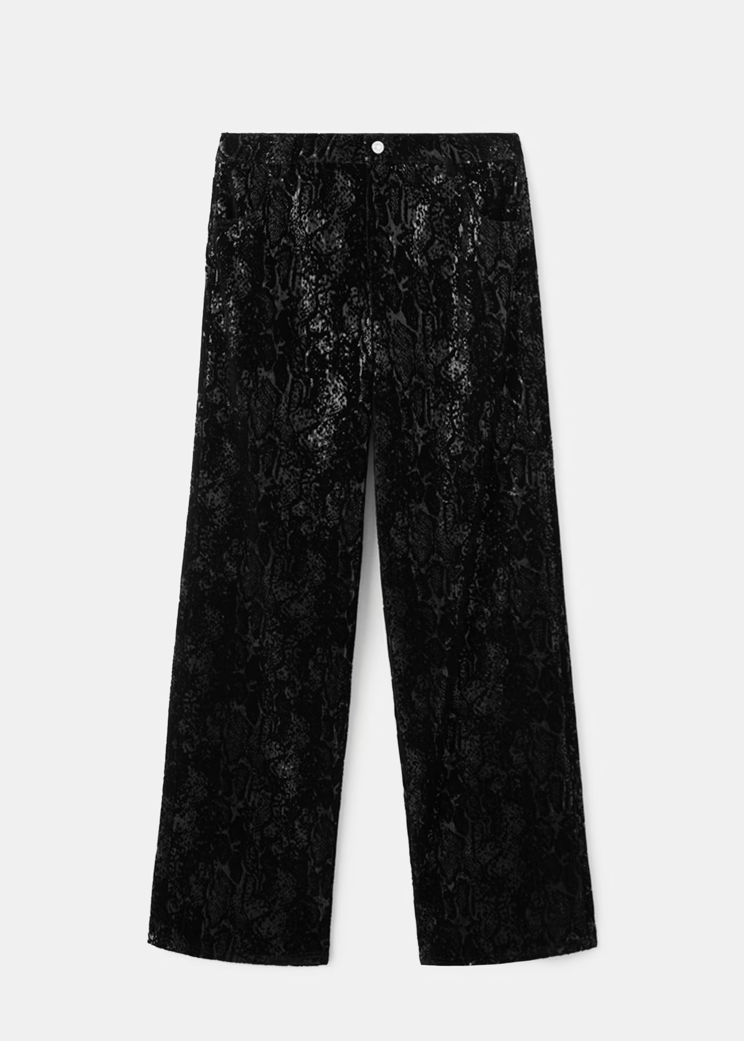 Straight-leg trousers with sequins - Women | MANGO USA | Mango (US/MX/AU)