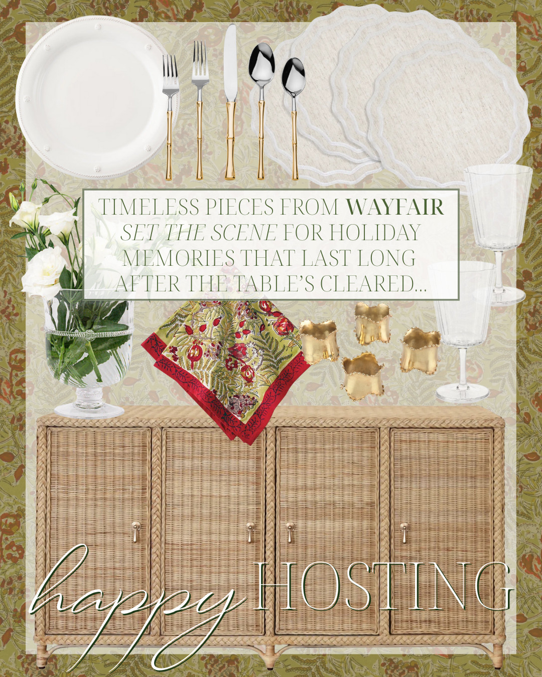 Set the scene for holiday memories that last long after the table’s cleared – elegant dinnerware, festive holiday table settings, and entertaining essentials that make every gathering shine.
 @wayfair #AD #WayfairPartner #Wayfair
 

 #LTKSeasonal #LTKHome #LTKParties