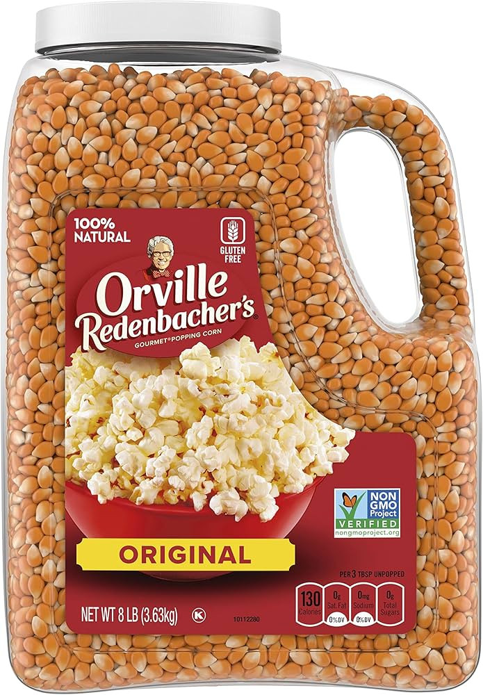 Orville Redenbacher's Gourmet Popcorn Kernels, Original Yellow, 8 Lb | Amazon (US)