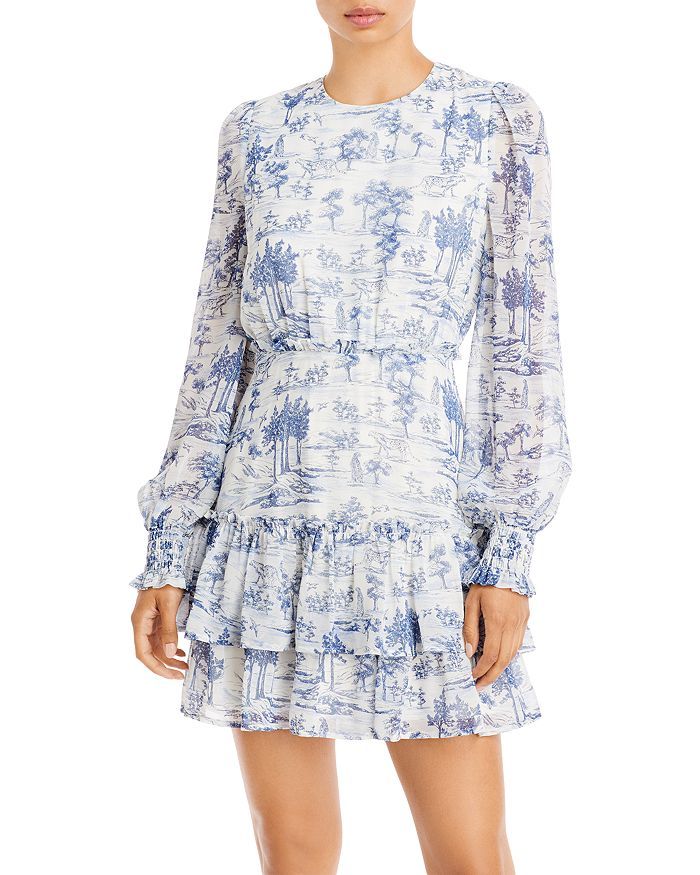 Toile Printed Ruffled Mini Dress - 100% Exclusive | Bloomingdale's (US)