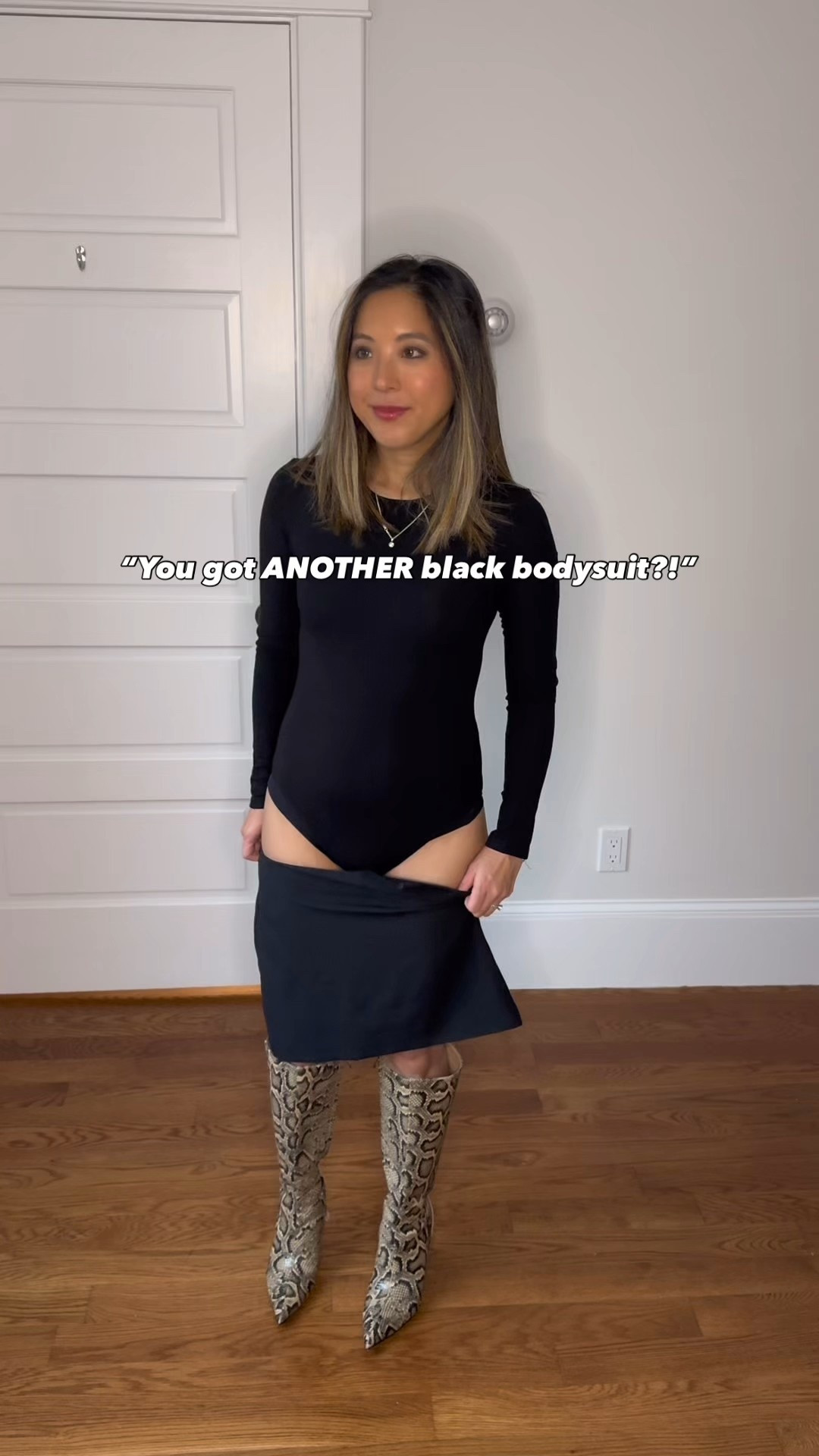 Not just your ordinary long sleeved black bodysuit! 🖤 This one is fleece lined so it’s extra SOFT and warm!! ☀️ Comment SHOP for the link. I’m wearing the 02 fleece lined black option ✅

Perfect for a night out in the winter or for layering ❄️🙌🏻🥰. Also, it’s a non thong bodysuit 👌🏻 and has over 4k positive Amazon reviews! 👍🏻

Winter essential closet staples, fleece, bodysuit, layering top, black outfit, ootd, winter outfit, winter style, fleece top #winterootd #winterlayering #winterstyle #fleeceshirts #mangopop

#LTKFindsUnder50 #LTKootd