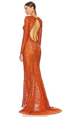 Bronx and Banco Electra Lace Gown in Copper from Revolve.com | Revolve Clothing (Global)
