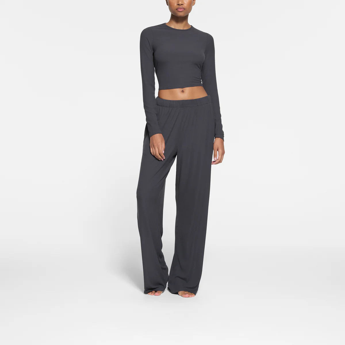 LONG SLEEVE CROP TOP | SKIMS (US)