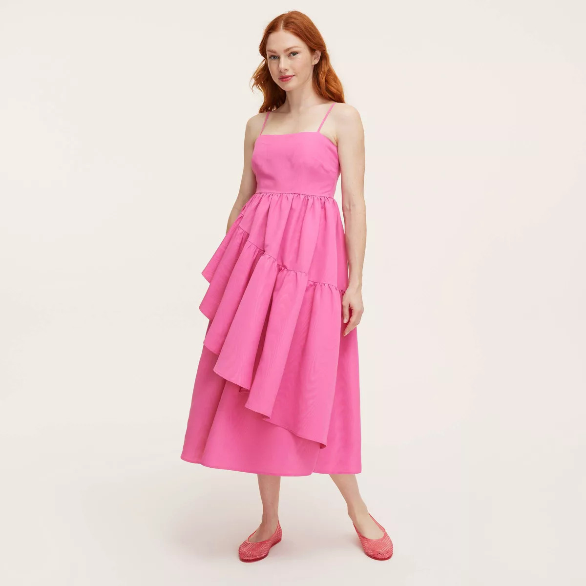 Women's Tiered Ruffle Midi Tank Dress - kate spade new york x Target Pink | Target